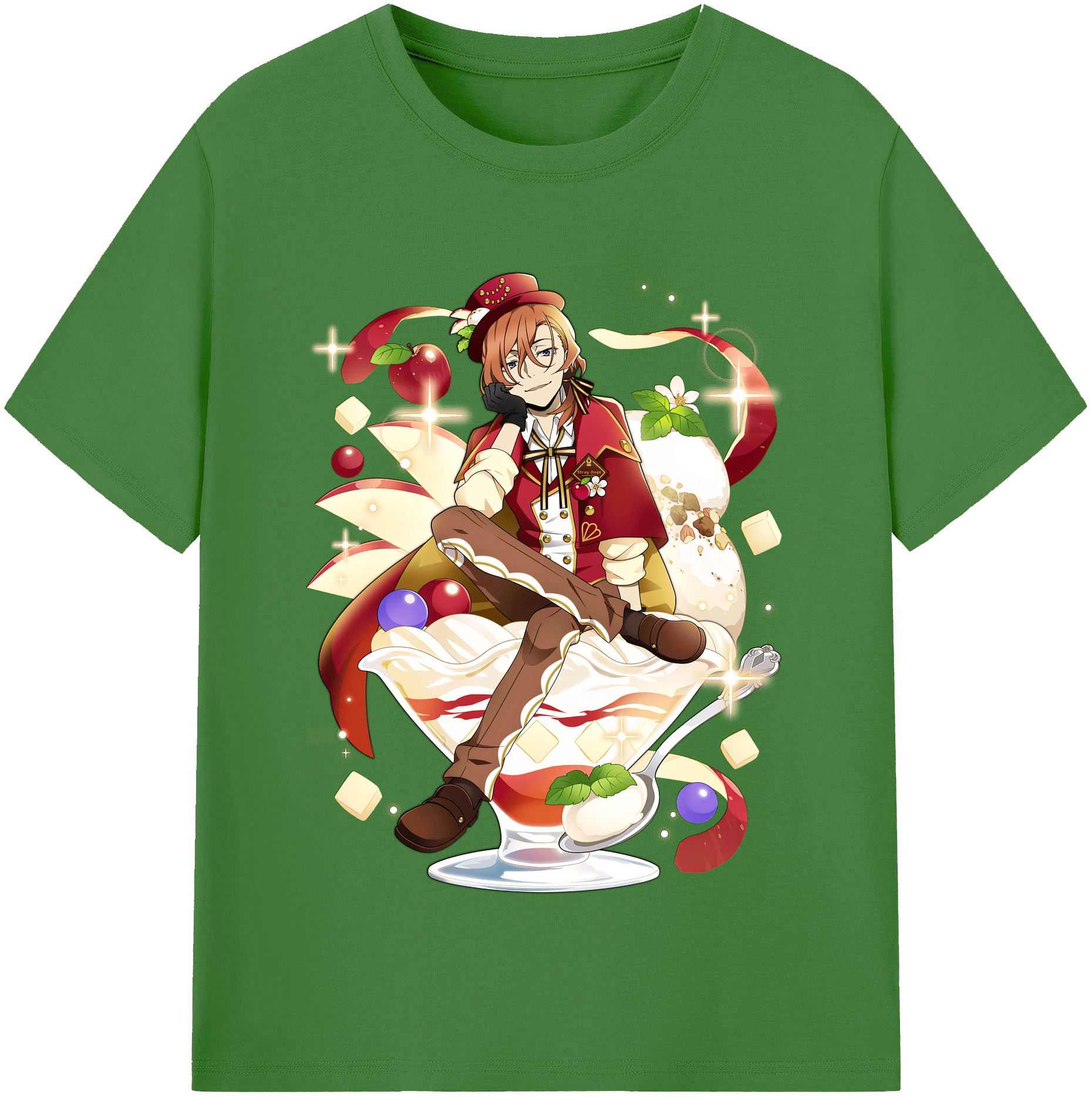 （画像用） 文豪ストレイドッグス Bungo Stray Dogs レディースカジュアルプリントTシャツ（綿100％）
